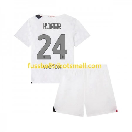 Fußballtrikots AC Mailand Simon Kjaer 24 Kinder 2023-2024 Kurzarm Auswärts-trikot kaufen